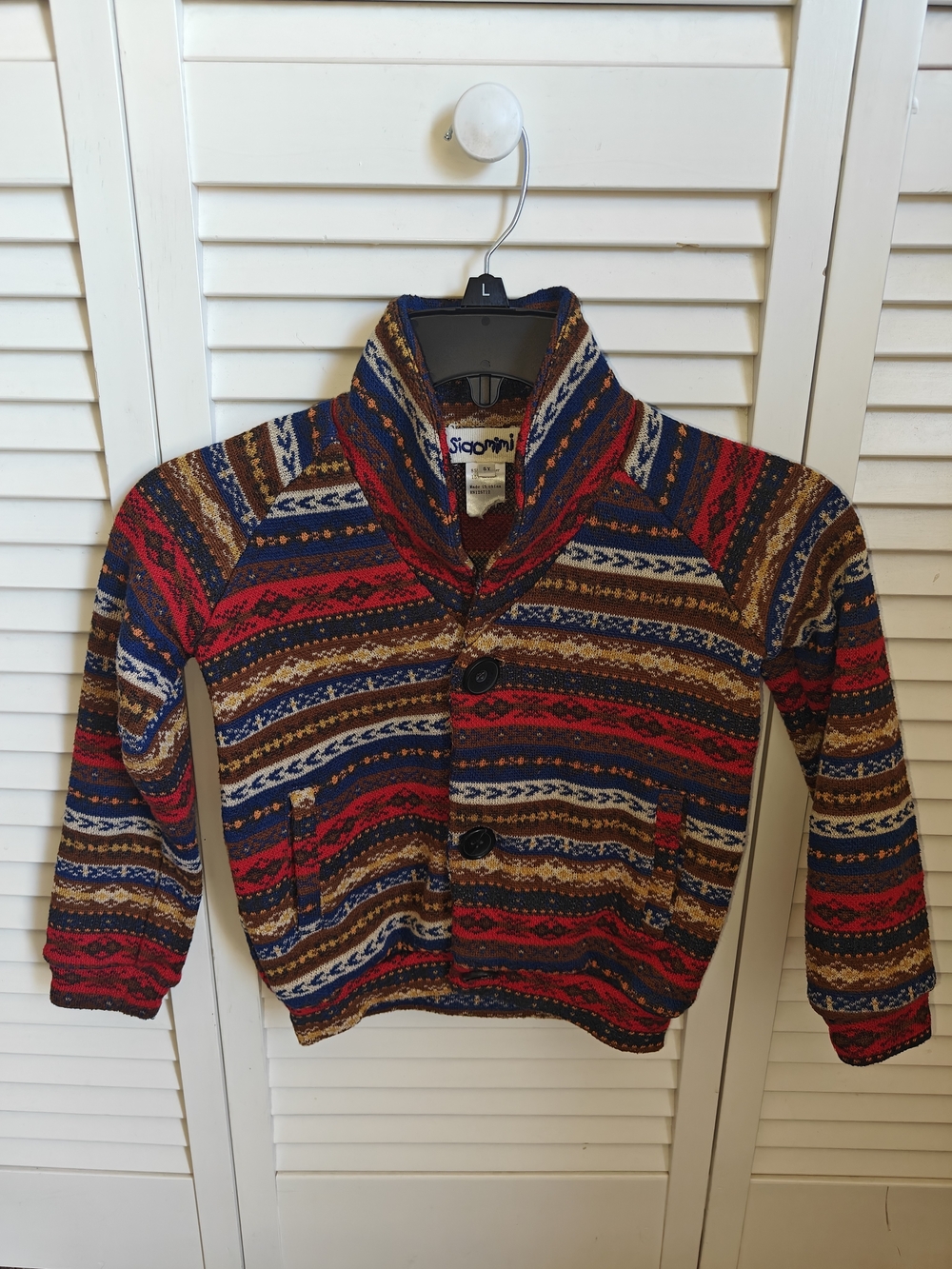 Siaomimi Child Cardigan Sweater Vibrant Southwestern-inspired 5T